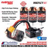 Surpass Hobby 550 3-Slot Brushed Motor BDC80 ESC 80A Combo Set 20T/25T/30T/35T for 1/10 1/12 RC Car Crawler Off-Road Monster