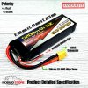 Vant Battery Lipo 3s 11.1 Volt 5200 mAh 50C Lithium Polimer