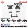 Traxxas Part #7015 Front and Rear Body Mounts with Posts for RC 1/16 E-Revo Slash Summit