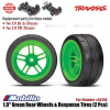 Traxxas Part #8374G 1.9" Green Rear Wheels & Response Tires 2 Pcs for RC 4-Tec 2.0 BL-2S Chassis