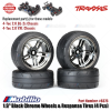 Traxxas Part #8375 1.9" Black Chrome Wheels & Response Tires 4 Pcs for RC 4-Tec 2.0 Chassis