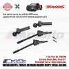 Traxxas Part #9051R Front Extreme Heavy Duty Driveshafts Steel-spline Constant-velocity with 6mm Stub Axles for Use with #9080 Upgrade Kit Slash Hoss Raptor Rustler Stampede