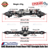 Upgrade Part CNC Aluminum Front Rear F10T Straight Axle Set for 1/10 RC Crawler Car Axial SCX10 II VS4-10