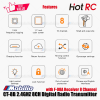 HotRC CT-8B 2.4GHZ 8CH Digital Radio Transmitter with F-08A Receiver 8 Channel for RC Car Boat Tank