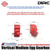 D1RC Vertical Medium Egg Gearbox for 1/10 1/12 RC Crawler Car Model Remote Control