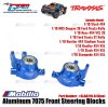 GPM Part #SLA021N Aluminum 7075 Front Steering Blocks for Traxxas 1/10 Slash 4X4 / NOS DEEGAN 38 / Rustler 4X4 / Stampede 4X4 / Hoss 4X4 / Ford Fiesta ST Rally Upgrade Parts