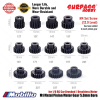 Surpass Hobby M1 Metal Pinion Motor Gear 5.0mm Bore for 1/8 RC Car Brushed Brushless Motor