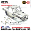 D1RC Upgrade Part Metal Frame Pipe Rack Toyota FJ45 with Sandblasting for 1/10 RC Crawler Car Traxxas TRX-4 Chassis Parts