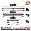 Accessories Metal Body Shell Handrail 75mm/133mm/150mm Length for 1/10 1/12 Scale RC Car Axial SCX10 Traxxas TRX4 RGT MN and More