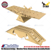 MN RC Obstacle Bridge - Wooden Three-Dimensional Assembly Model fit 1:12 1:14 1:16 1:18 1:24 RC Crawler Vehicles Remote Control