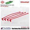 Traxxas Part #5752 Red Body Clip Retainers 4 Pcs for RC Boat DCB-M41 Widebody