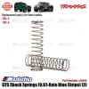 Traxxas Part #8045 GTS Shock Springs 0.61-Rate Blue Stripe 2 Pcs for RC TRX-4 TRX-6 Crawler Adventure