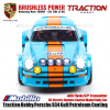 Traction Hobby Porsche 934 Gulf Petroleum Coating 1/6 Scale RC Electric Remote Control Model Rally Car with Flysky G7P Transmitter