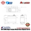Power HD LW-25MG High Torque Metal Gear Digital Servo Waterproof for 1/10 RC Crawler Adventure Car