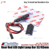 Upgrade Part Rear Red LED Light Lamp Bar 32/65mm for 1/10 1/12 RC Car Axial SCX10 Traxxas TRX4 RGT MN and More
