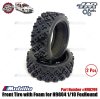 HNR Part #H98299 Front Tire with Foam for H9804 1/10 FoxHound RC Rally Car