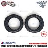 HNR Part #H98299 Front Tire with Foam for H9804 1/10 FoxHound RC Rally Car