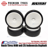 Rush Tires #RU-0833 NtW xxii 25 Indonesia Asphalt Spec Type A Yellow Hard Rims Pregluetire Premium Tyres for On-Road RC Racing from Japan