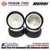 Rush Tires #RU-0333 Pro Compound VR3 Spec Spec Type A Yellow Pregluetire Premium Tyres for On-Road RC Racing from Japan