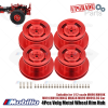 Upgrade Part 4Pcs Velg Metal Wheel Rim Hub Suitable for 1/12 scale MN90 Series MN90K MN91 MN91K MN45 MN45K MN98 MN99 MN99S RC Car