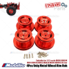 Upgrade Part 4Pcs Velg Metal Wheel Rim Hub Suitable for 1/12 scale MN90 Series MN90K MN91 MN91K MN45 MN45K MN98 MN99 MN99S RC Car