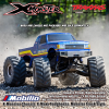 Traxxas 77036-4 X-Monster Chassis X-Maxx Toughness Monster Truck Style Fully Assembled with TQi 2.4 GHz Radio System VXL-8s Brushless Power System Belted Chevron Tires and MT body Sold Separately 7691-BLK