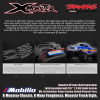 Traxxas 77036-4 X-Monster Chassis X-Maxx Toughness Monster Truck Style Fully Assembled with TQi 2.4 GHz Radio System VXL-8s Brushless Power System Belted Chevron Tires and MT body Sold Separately 7691-BLK