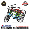 Metal Alloy Mini BMX Bicycle Sepeda Simulation RC Crawler Accessories