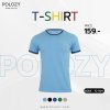 เสื้อยืดคอทอลายพิมพ์ซับ