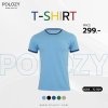 เสื้อยืดคอทอลายพิมพ์ซับ