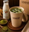 Iced Matcha Latte Fresh Almond Milk