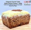 "Organic Carrot" Cake With Lemon Cream I Gluten-Free Vegan I 160g