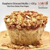 Raspberry Streusel Muffin I Nut-Free, Gluten-Free Vegan I 150g