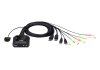 CS22DP : ATEN 2-Port USB DisplayPort Cable KVM Switch with Remote Port Selector