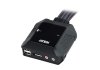 CS22DP : ATEN 2-Port USB DisplayPort Cable KVM Switch with Remote Port Selector