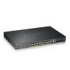 GS2220-28HP : Zyxel 24-Port GbE L2+ Managed PoE Switch with GbE Uplink (375W PoE Budget)