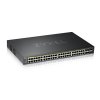 GS2220-50HP: Zyxel 48-Port GbE L2+ Managed PoE Switch with GbE Uplink (375W PoE Budget)