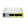 RB260GSP : 5-Port Gigabit Ethernet Smart Switch with SFP Cage | Compact Plastic Case, SwOS Powered