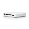 USW-Enterprise-8-PoE (120W) : An 8-port, Layer 3 switch with 2.5 GbE PoE+ output.