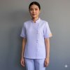 เสื้อพยาบาล แขนสั้น คอจีน