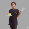 เสื้อกุ๊ก สากล คอจีน แขนสั้น สีดำ แต่งแถบลายธงชาติ