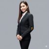 เสื้อสูทสากล สุภาพสตรี สีดำ