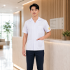 เสื้อกาวน์สั้น แขนสั้น ผู้ชาย