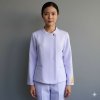 เสื้อพยาบาล แขนยาว คอป้าย