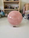 Rose quartz sphere