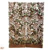 Set of 2: Exquisite Lanna Mirror-Inlay Rose Wood Carving Panels 14x36"
