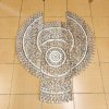 Intricate Thai Round Mandala Wood Carving (90cm, 3-Piece Set)