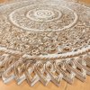 Intricate Thai Round Mandala Wood Carving (90cm, 3-Piece Set)