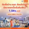 ธอส. ชู 5 สินเชื่อเด่น หนุนคนไทยมีบ้านต้อนรับปีม้า  ดอกเบี้ยเริ่มต้นเพียง 1.54% ต่อปี ผ่อนเพียงล้านละ 3,000 บาทเท่านั้น!