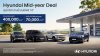 Hyundai Mid Year Deal จัดเต็มดีลแรง! ส่วนลดสูงสุด 400,000 บาท(1) พร้อมเติมน้ำมันให้ฟรี 1 ปี สูงสุด 70,000 บาท(3) ถึง 30 มิถุนายนนี้เท่านั้น Hyundai Mid Year Deal จัดเต็มดีลแรง! ส่วนลดสูงสุด 400,000 บาท(1) พร้อมเติมน้ำมันให้ฟรี 1 ปี สูงสุด 70,000 บาท(3) ถึง 30 มิถุนายนนี้เท่านั้น